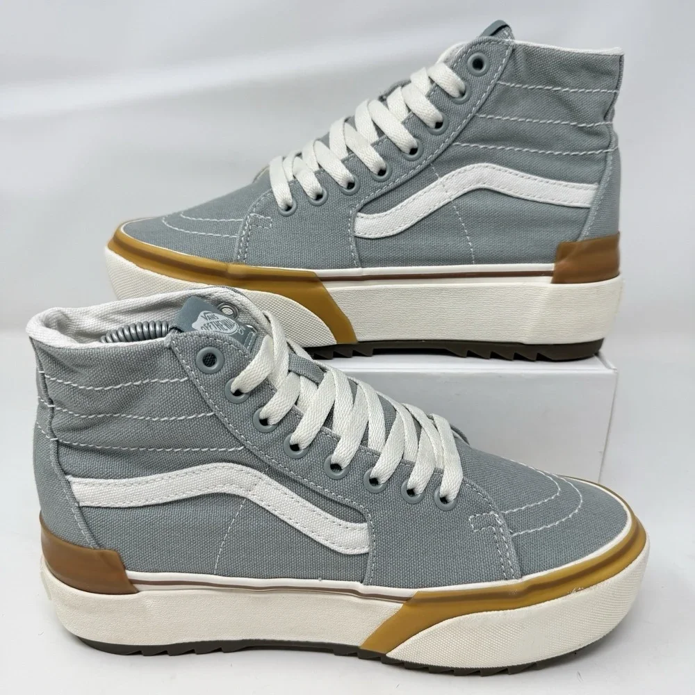 Vans Sk8-Hi Tapered Stacked Sneaker Shoes Green Milieu Gum Unisex M 6 W 7.5
